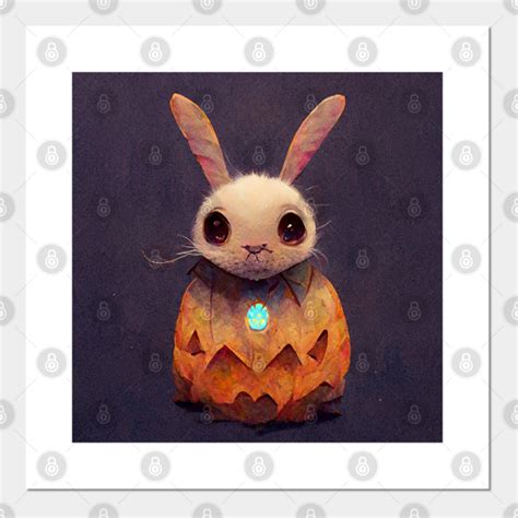 The 'Headless' Bunny - Cute Jack O Lantern - Posters and Art Prints ...