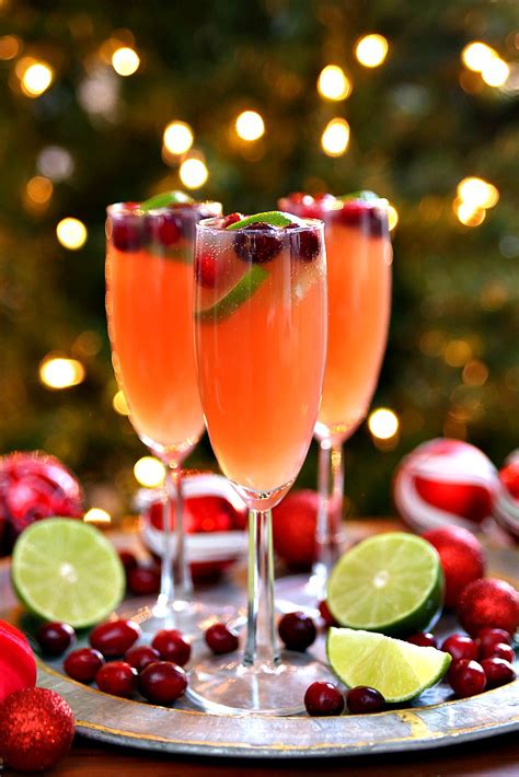 Christmas Mimosas Recipe Christmas Drinks Christmas Mocktails