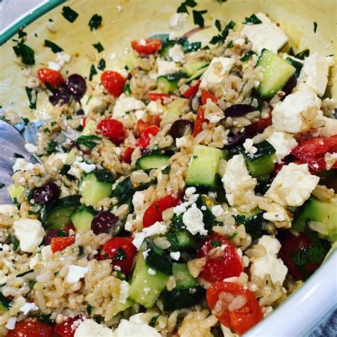 One Of My Favorites Greek Style Rice Salad Bite Of The Best