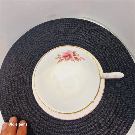 Vintage Queens Rosina China Co Ltd 8boz Large Cup And 15 Cm Saucer