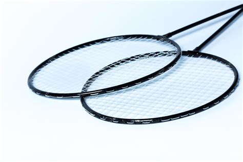 Free Photo | Badminton rackets on white