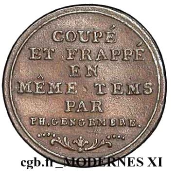 Centime Essai En Tain Bronz Proc D De Gengembre France Numista