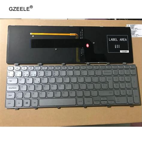 Spanish Sp Laptop Keyboard For Dell Inspiron 15 7537 7000 P36f With