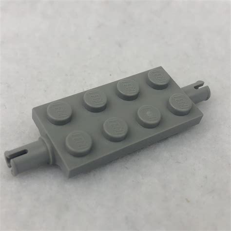 LEGO 30157 Light Bluish Gray Plate Modified 2 X 4 W Pins Thin