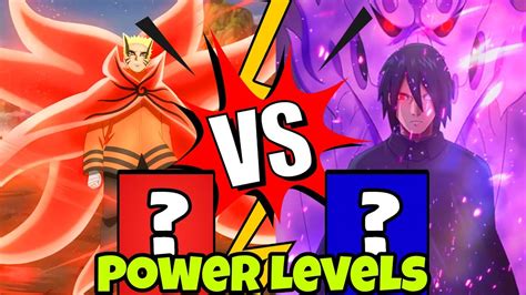 Naruto Vs Sasuke Power Levels Youtube