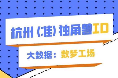 大数据独角兽企业「数梦工场」丨杭州（准）独角兽报告 36氪