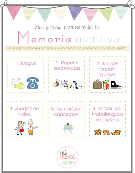 Memoria Auditiva Mi Mamá Dice Aprendizaje Auditivo Memoria Estimulacion Cognitiva Para Adultos