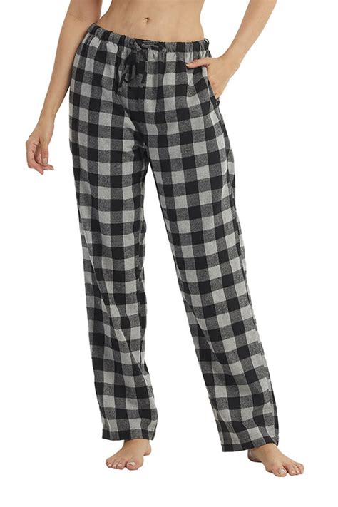 Yushow Womens Flannel Pajama Pants For Women Soft Plaid Pj Bottoms