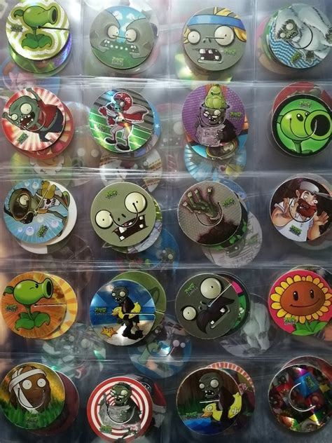 Tazos Plantas Vs Zombies 100 Diferentes Micas MercadoLibre