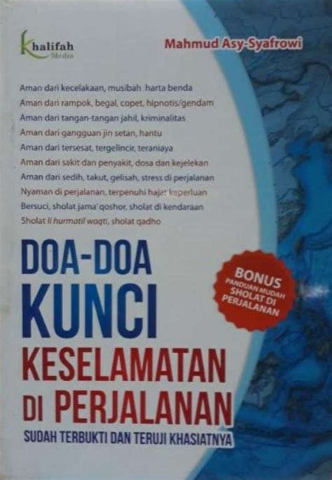 Jual Buku Doa Doa Kunci Keselamatan Di Perjalanan Di Seller Buku Happy