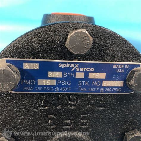 Spirax Sarco Limited 3 4B1H 15 Steam Trap IMS Supply