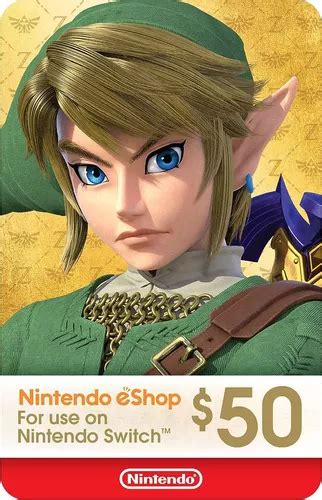 Tarjeta Nintendo Eshop Card Prepago Nintendo Switch Us 50 Envío gratis