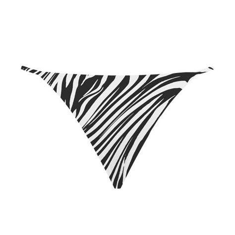 Zebra String Bikini Bottoms Strings Bikinis