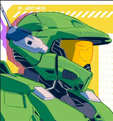 Jafet Commissions Closed On Twitter Master Chief With Helmet