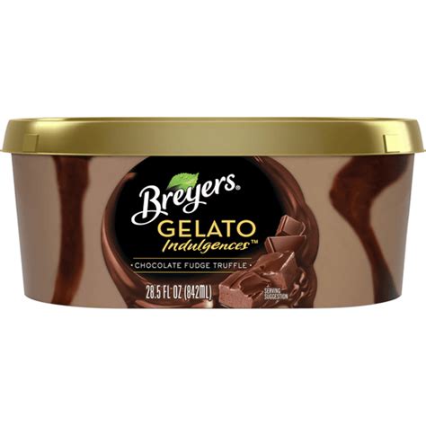 Breyers Gelato Indulgences Chocolate Fudge Truffle 28 5 Oz Shop