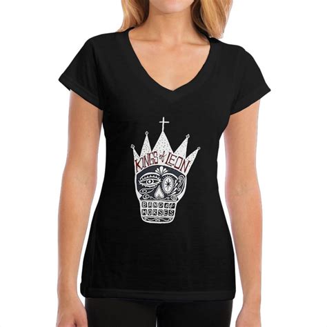 Kings Of Leon Rock Band Womens V Neck T Shirt [nov Women 0843] 15