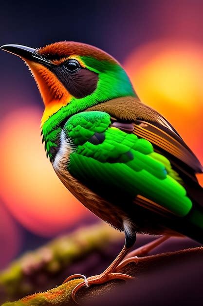 Premium AI Image Colour Ful Birds