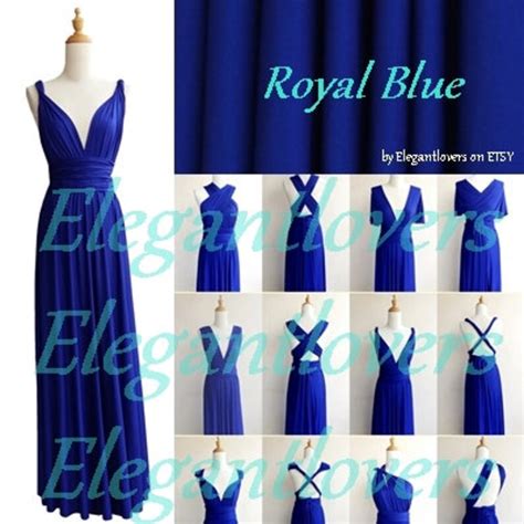 Cobalt Blue Knee Length Wedding Bridesmaid Infinity Wrap Etsy