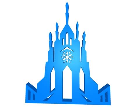 STL file Frozen Castle for cake topper 🏰 ・3D printer design to download ...