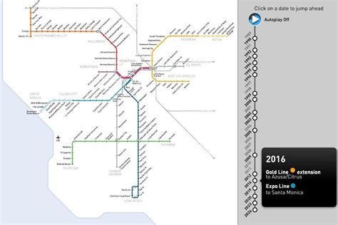 Watch the Los Angeles Metro Rail Map's Spectacular Growth From 1990 to 2026 - Curbed LA