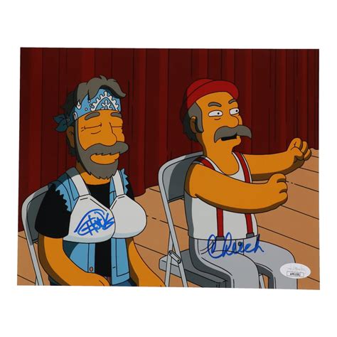 Tommy Chong Cheech Marin Signed The Simpsons X Photo Jsa