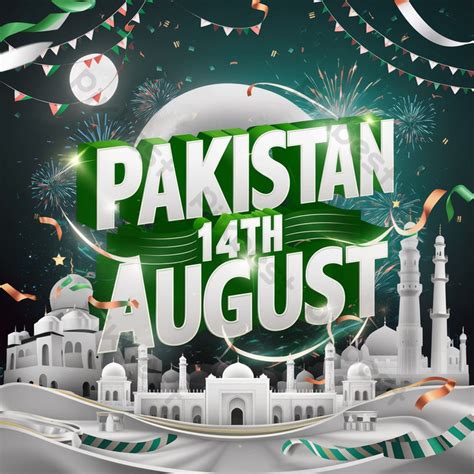 August Celebration Pakistani Community Independence Day Psd Free