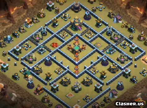 Town Hall 14 Th14 Wartrophy Base 38 With Link 3 2021 War Base