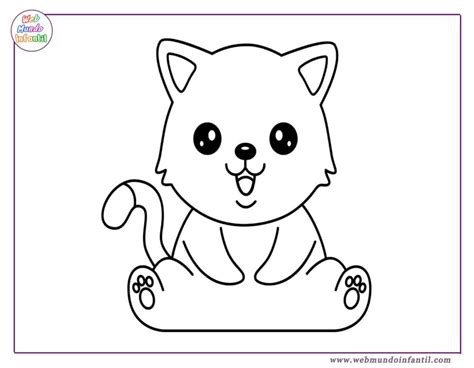 Dibujos Para Colorear Gatos Kawaii