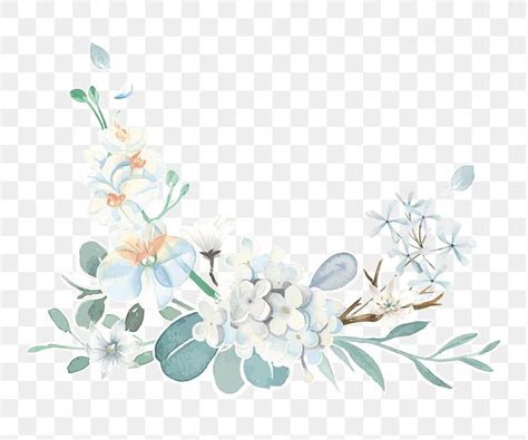 Flower corner png border, transparent | Premium PNG - rawpixel