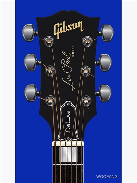 Guitar Headstock Art Gibson Les Paul Deluxe Photographic Print By Woofang Redbubble