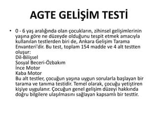 Gelişim testleri PPT