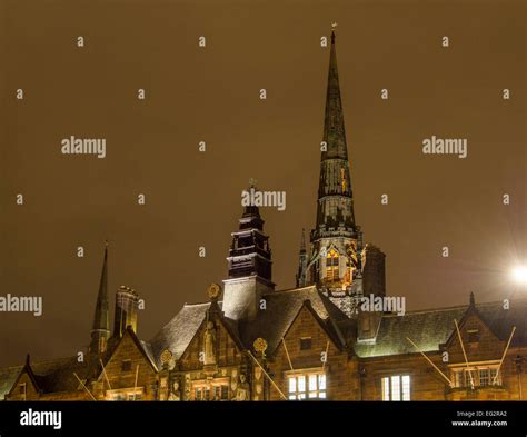 Coventry by night Stock Photo - Alamy