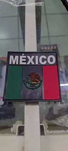 Parche Insignia Pvc Bandera De M Xico Fondo Negro En Venta En Culiac N