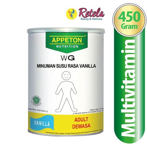jual appeton weight gain vanila  gram susu penambah berat badan
