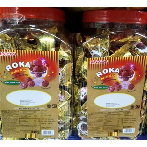 Jual Apollo Roka Wafer Ball Coklat G Shopee Indonesia