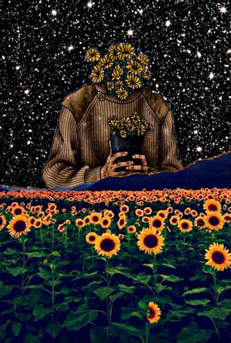 Aesthetic Sunflower Wallpaper | Ilustrações, Boneco de palito engraçado ...