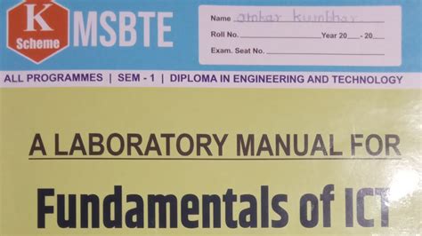 Diploma First Year Manual For Fundamental Of Ict For K Scheme In