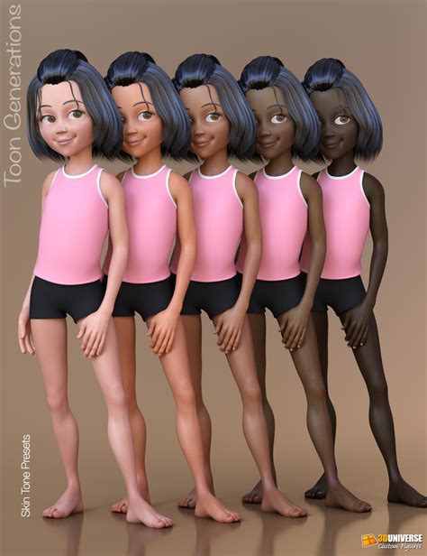 Toon Generations Essentials For Genesis 8 Female S Daz 3d