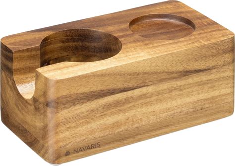 Amazon De Navaris Tamperstation Mm Aus Akazienholz Holz Tamper