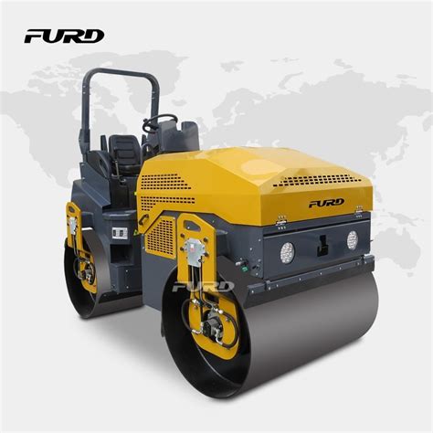 Mini Tandem Smooth Drum Vibratory Road Roller Fyl China