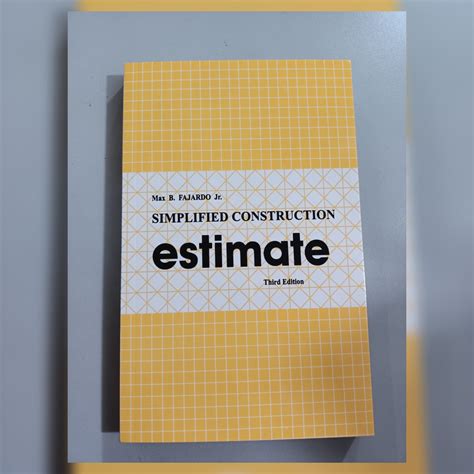 Simlified Construction Estimate Third Edition By Fajardo Lazada Ph