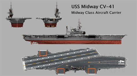 Uss Midway Cv 41 1987 Minecraft Map