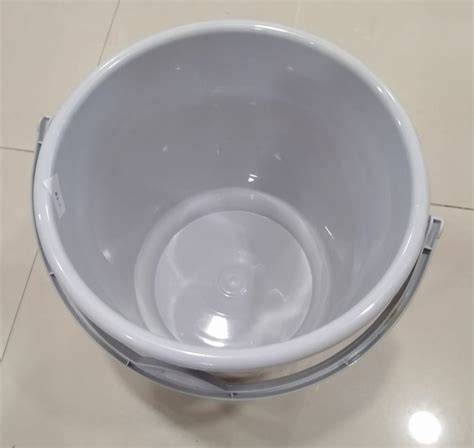 L Grey Plastic Bucket For Home With Handle At Rs In Bengaluru