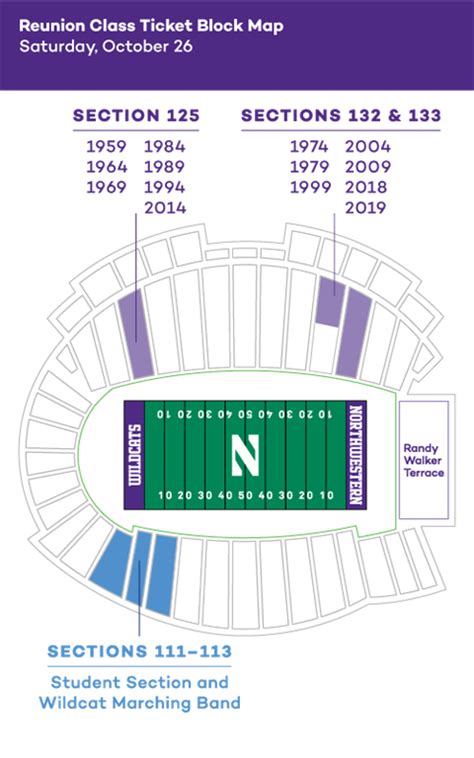 Northwestern Football Stadium Seating Chart: A Visual Reference of ...