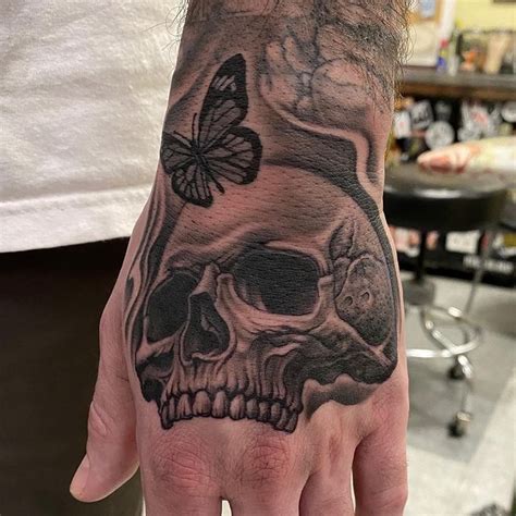 Bob Tyrrell Skull Tattoo