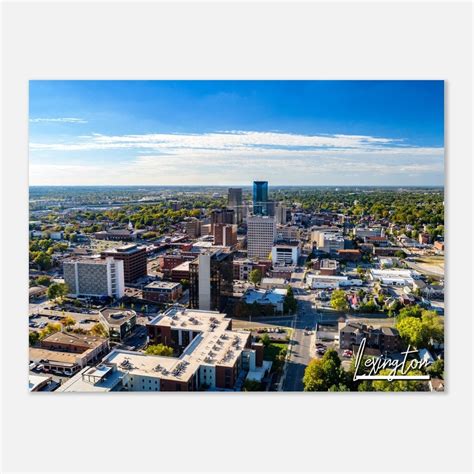 Lexington Kentucky Skyline Poster Print Wall Art Lexington - Etsy