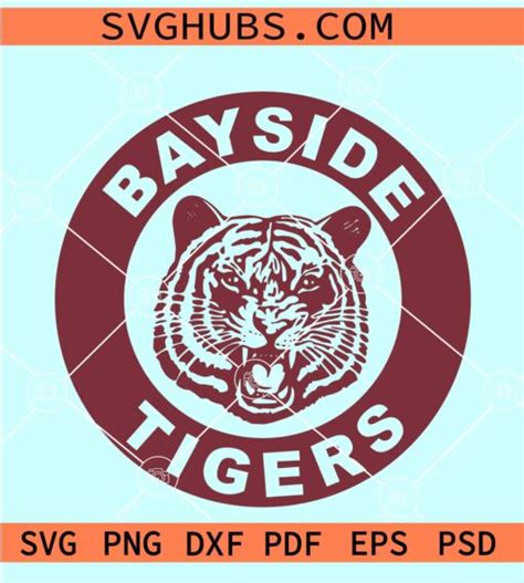 Bayside Tigers High School Logo SVG, Bayside Tigers Svg, Saved By The Bell Svg