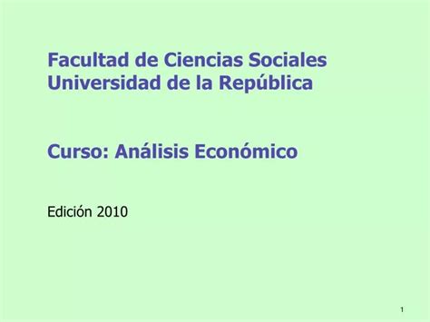 Ppt Facultad De Ciencias Sociales Universidad De La Rep Blica Curso