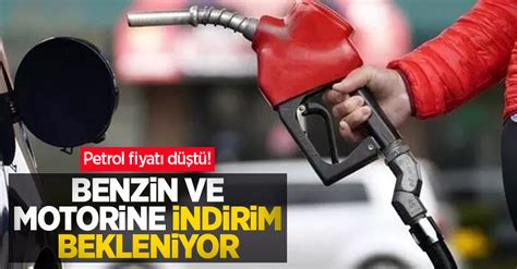 Petrol fiyatı düştü Benzin ve motorine indirim bekleniyor