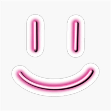 Neon Smiley Face Sticker By Ellehazlett Redbubble